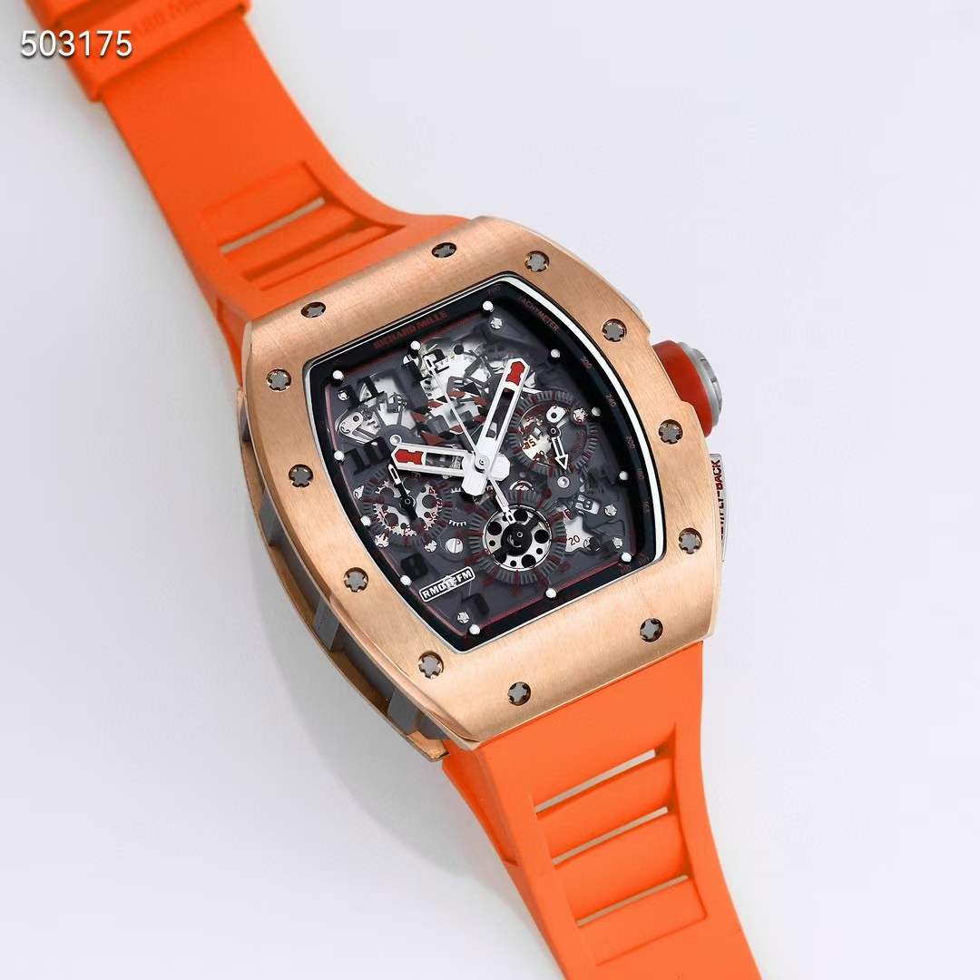 리차드밀 2023 RM011 FM 오렌지스트랩 시계 워치